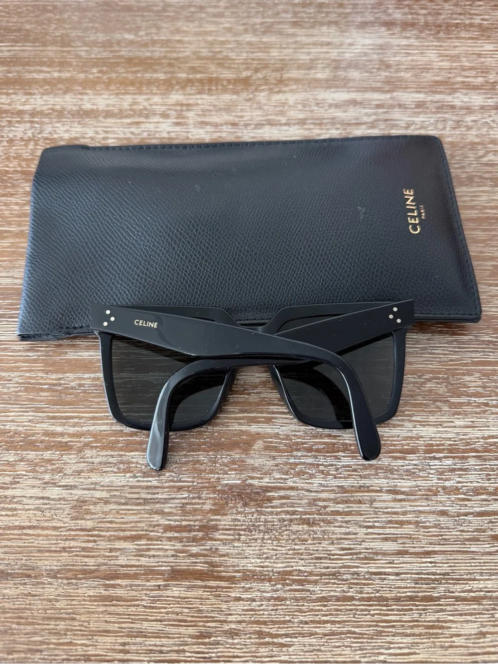 RARE Celine Black Square Oversizee Sunglasses